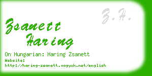 zsanett haring business card